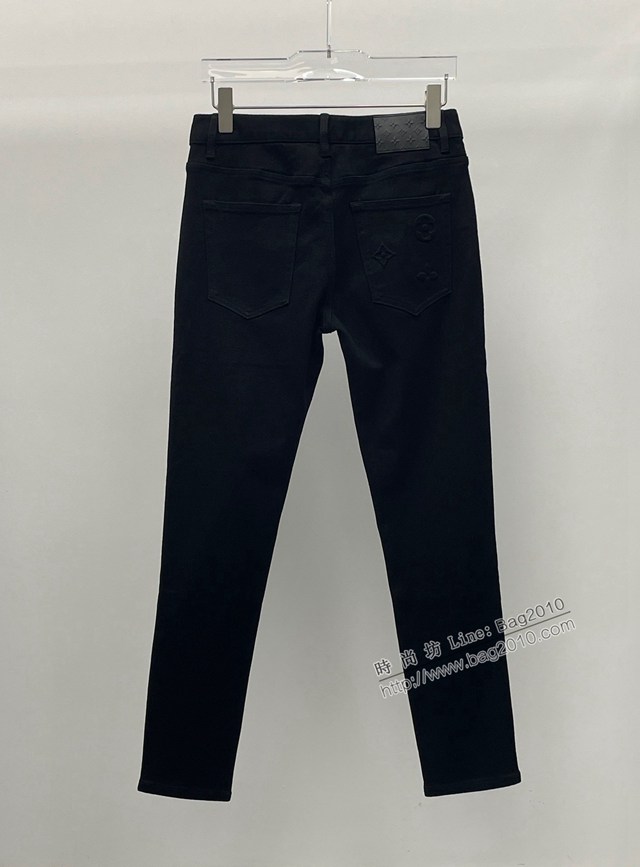 Louisvuitton路易威登Lv專門店2023FW新款純黑立體剪裁牛仔褲 男女同款 tzy3073